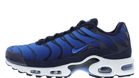 nike tuned 1 herren schuhe white-blue-black